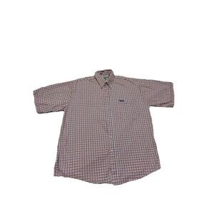 Ivy Crew Mens Cotton Short Sleeve Button Front Shirt Size L